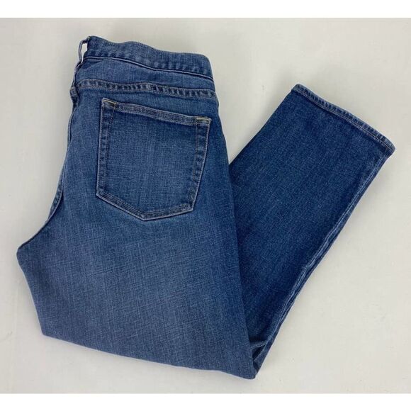 J. Crew Matchstick Jeans Crop Blue Stretch Mid Rise - Size 30 - Picture 3 of 8